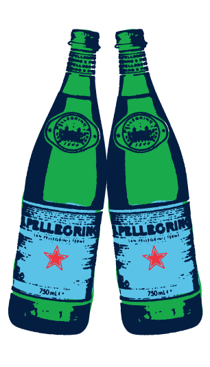 Illustration bouteille S.Pellegrino